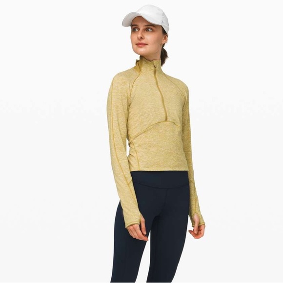 Lululemon Always Alert 1/2 Zip Pullover Sweater Jacket Heathered Grape Leaf - Picture 3 of 13